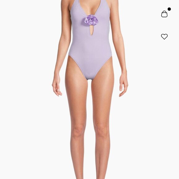 Lilly Pulitzer Ester Rosette One-Piece Swimsuit – Water Hyacinth – Size 14 – NWT - Picture 3 of 6